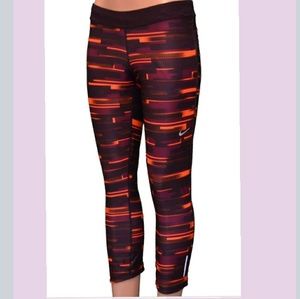 Nike Womens Dri-Fit Printed Realay Running Capri